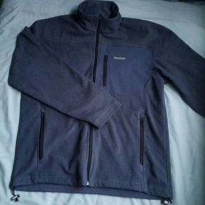 Dark blue Reebok zip-up sweatshirt/jacket